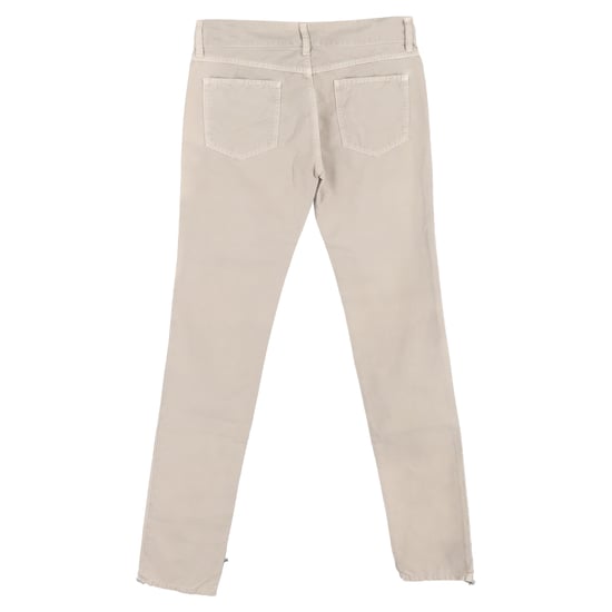 Bottega Veneta jeans med mellanhög midja och raka ben i beige bomull - Image 2
