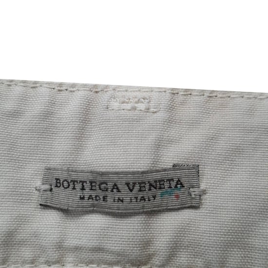Bottega Veneta jeans med mellanhög midja och raka ben i beige bomull - Image 3