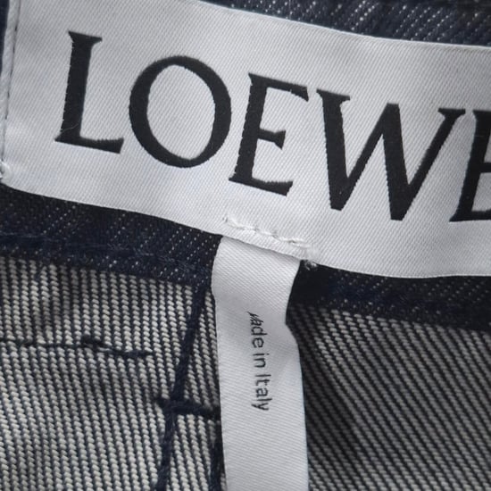 Loewe High-Rise jeans met verborgen knoopsluiting in grijze katoenen denim - Image 3