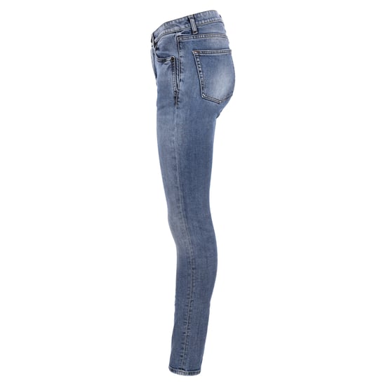 Saint Laurent slim fit jeans med broderad logotyp i blå bomullsdenim - Image 2