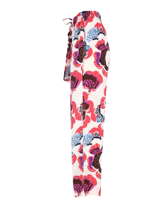 Diane Von Furstenberg Denise pyjamabroek met bloemenprint in veelkleurige crêpe - Image 2