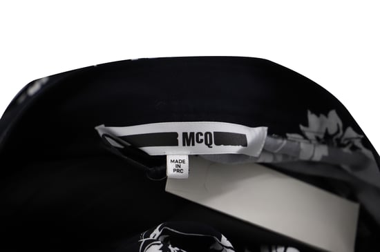 McQ by Alexander McQueen wijde broek met bloemenprint in zwart polyester - Image 3