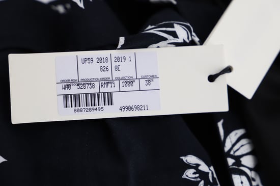 McQ by Alexander McQueen wijde broek met bloemenprint in zwart polyester - Image 4