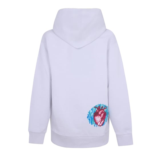 Diadora Dames/Dames Oog Polycotton Hoodie (Grind) - Image 2