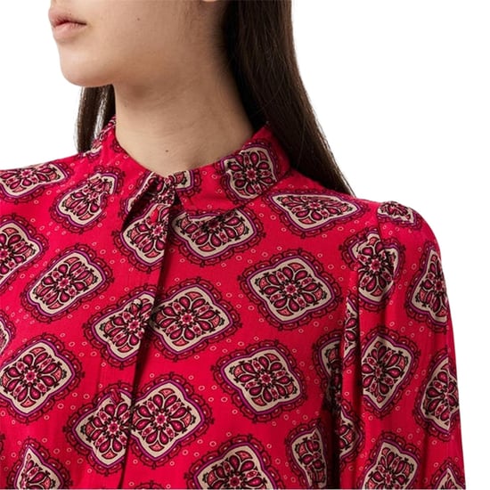 Vero Moda Womens/Ladies Lace Detail Relaxed Fit Puff Sleeve Shirt (Raspberry Pink) - Image 3