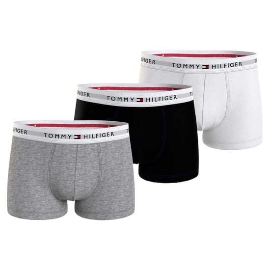 Tommy Hilfiger Klassieke boxershorts van katoenmix voor heren (set van 3) (Grijs/Zwart/Wit) - Image 2