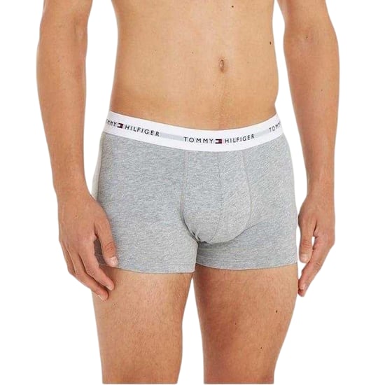 Tommy Hilfiger Klassieke boxershorts van katoenmix voor heren (set van 3) (Grijs/Zwart/Wit) - Image 3