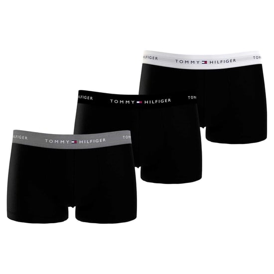 Tommy Hilfiger Klassieke boxershorts van katoenmix voor heren (set van 3) (Zwart/Grijs/Wit) - Image 2