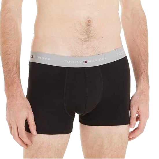 Tommy Hilfiger Klassieke boxershorts van katoenmix voor heren (set van 3) (Zwart/Grijs/Wit) - Image 3