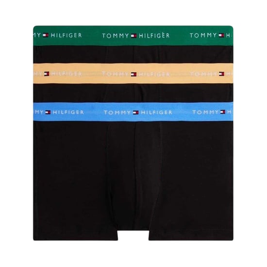 Tommy Hilfiger Klassieke boxershorts van katoenmix voor heren (set van 3) (Oranje/Blauw/Groen) - Image 2