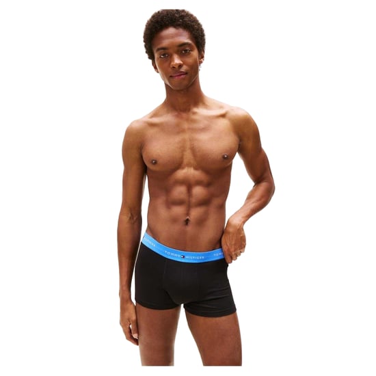 Tommy Hilfiger Klassieke boxershorts van katoenmix voor heren (set van 3) (Oranje/Blauw/Groen) - Image 3