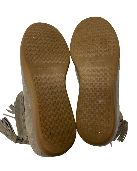 Isabel Marant Beslay Boots in Grey Perforated Suede - Image 4
