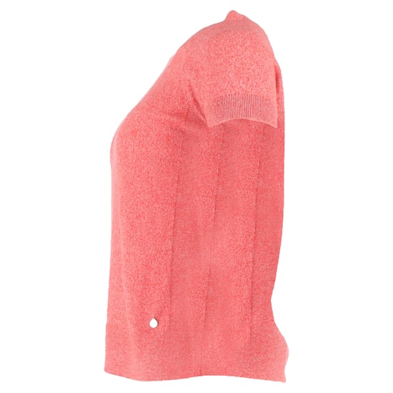 Hermès gebreid T-shirt met ronde hals in roze wol - Image 2