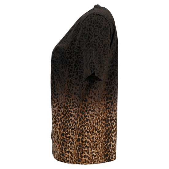 Saint Laurent Ombré Leopard-Print T-Shirt in Brown Cotton - Image 2