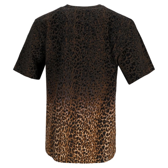 Saint Laurent Ombré Leopard-Print T-Shirt in Brown Cotton - Image 3