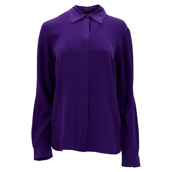 Emilio Pucci Buttoned Shirt in Purple Silk - Image 1