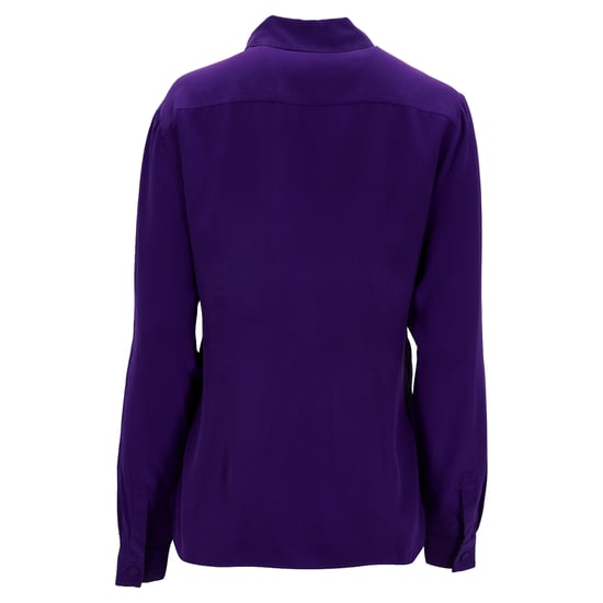 Emilio Pucci Buttoned Shirt in Purple Silk - Image 3