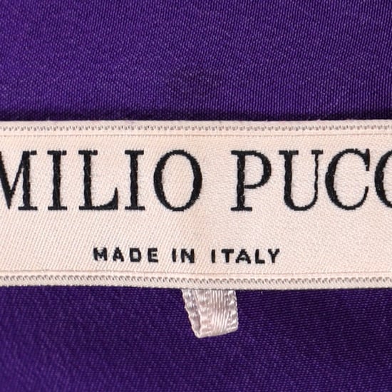 Emilio Pucci Buttoned Shirt in Purple Silk - Image 4