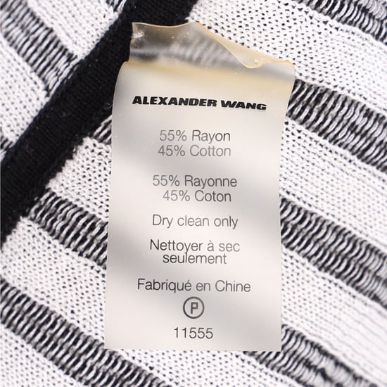 Alexander Wang Knit-Striped Tank Top in Black and White Rayon - Image 4