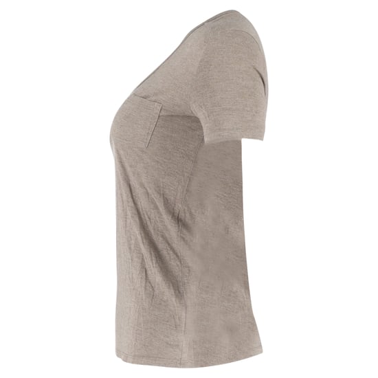 Alexander Wang Scoop Neck T-Shirt Pocket in Brown Cotton - Image 2