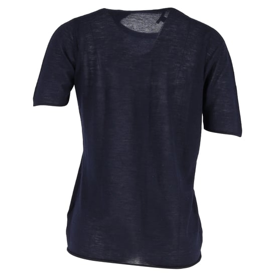 Joseph Crewneck T-shirt i marinblå bomull - Image 3