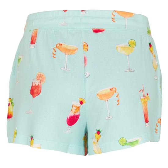 PJ Salvage Dames-T-shirt ‘Let’s Drink About It’ met relaxte pasvorm en loungeshorts (Aqua/Multikleurig) - Image 2