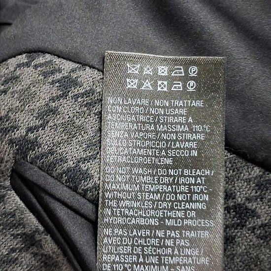 Balenciaga Överdimensionerad Hundtandsmönstrad Kappa i Grå Polyester - Image 4
