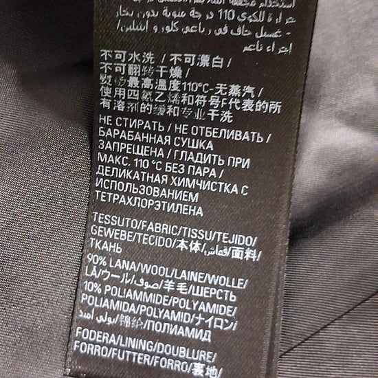 Balenciaga Dekonstruerad Rutig Kappa i Grå Ull - Image 6