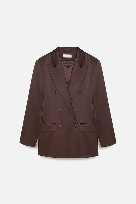 Lange Satijnen Blazer met Sjaalkraag - Image 5