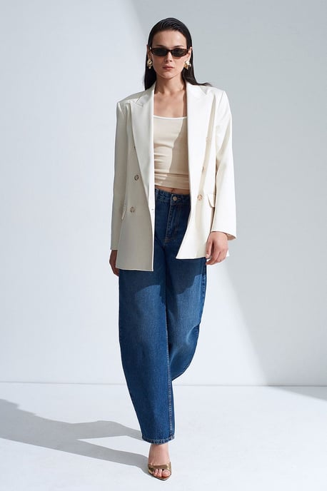 Lange Satijnen Blazer met Sjaalkraag - Image 4