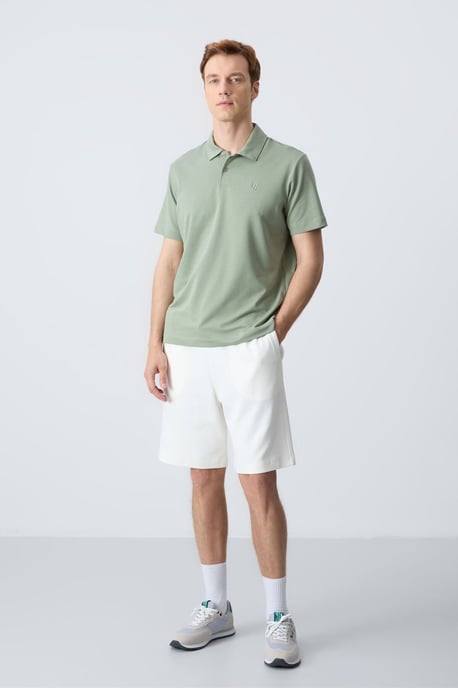 Heren Katoenmix Sweatershorts - Image 2