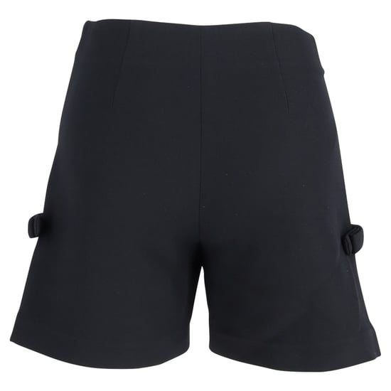 Fendi Bow Detail Shorts in Black Wool - Image 3