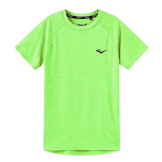 Everlast Flex-T-shirt met logo voor kinderen (Fluorescerend groen) - Image 1