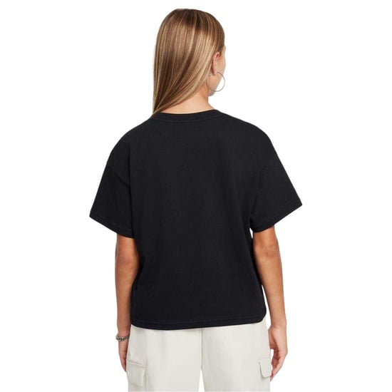 Nike Meisjes Swoosh T-shirt met normale pasvorm (Zwart/Wit) - Image 2
