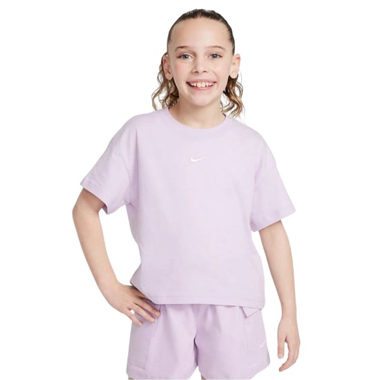 Nike Meisjes Swoosh T-shirt met normale pasvorm (Paars) - Image 1