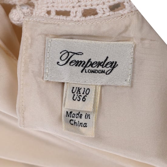 Temperley London Swiss Dot Lace Straps Mini Dress in Ivory Silk - Image 6