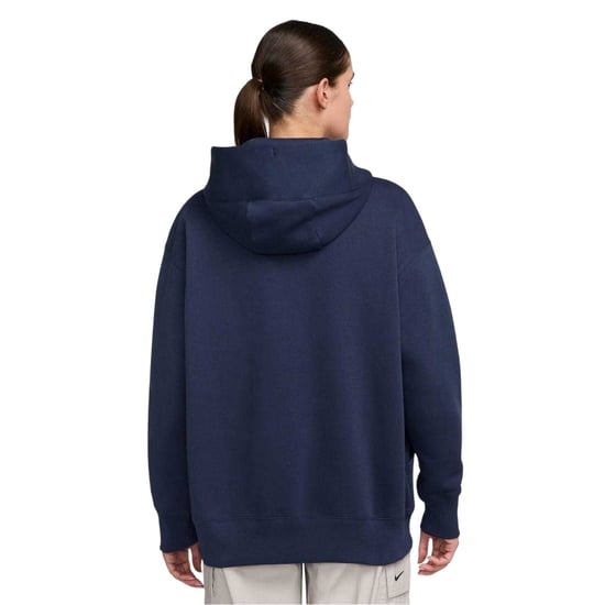 Nike Phoenix-fleece-tröja med huva i oversize-modell för damer (Marinblått) - Image 2