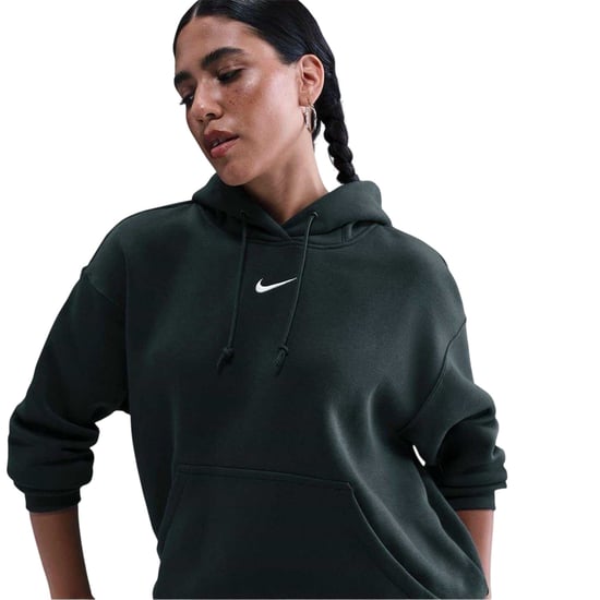 Nike Womens/Ladies Phoenix Fleece Pull Over Oversized Hoodie (Seaweed/Sail) - Image 3