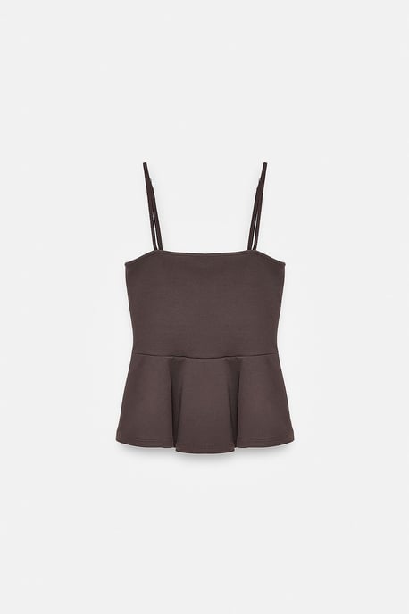 Fitted Square-neck Frilly Cami Top - Image 5
