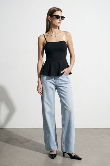 Fitted Square-neck Frilly Cami Top - Image 5