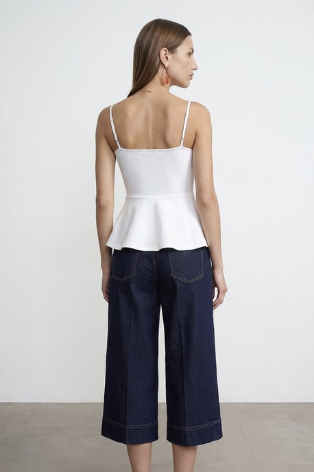 Fitted Square-neck Frilly Cami Top - Image 2