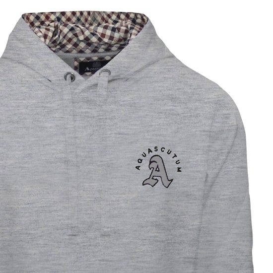 Aquascutum Hoodie met lange mouwen en kangoeroezak voor heren (Grijs) - Image 3