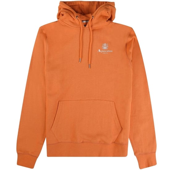 Aquascutum Heren Active Kleine Logo Hoodie (Roest Oranje) - Image 1