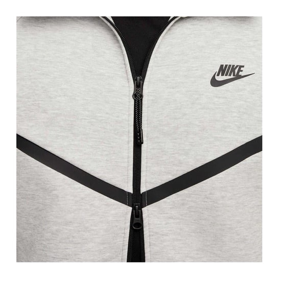 Nike Heren-hoodie met ritssluiting en chevronpatroon (Grijs Heide Marl) - Image 4