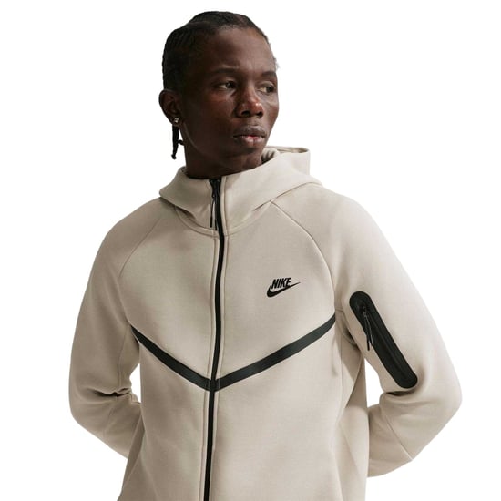 Nike Heren-hoodie met ritssluiting en chevronpatroon (Crème) - Image 3