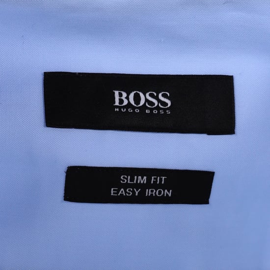 Boss Hugo Boss Slim Fit overhemd in lichtblauw katoen - Image 4