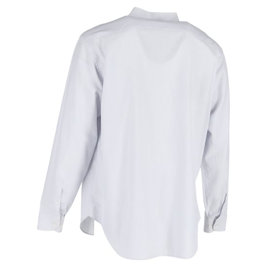 Giorgio Armani Striped Long Sleeve Shirt in White Cotton - Image 3