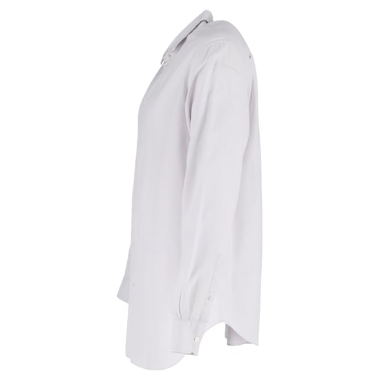 Giorgio Armani Patterned Long Sleeve Shirt in White Cotton - Image 2