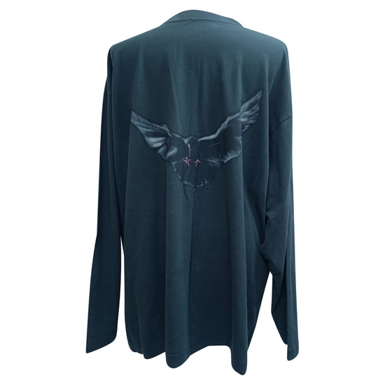 Yeezy x Gap Dove T-shirt met lange mouwen van groen katoen - Image 3