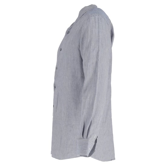 Ermenegildo Zegna Buttoned Long Sleeve Shirt in Grey Linen - Image 2